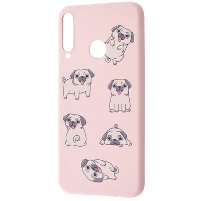 Чехол WAVE Fancy для Huawei P40 Lite E / Y7P 2020 Pug / Pink sand 50752