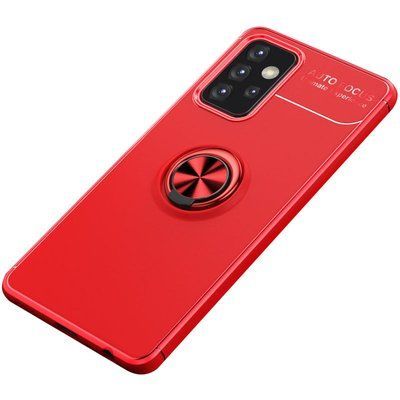 Чехол Din Color Magnet Ring для Samsung Galaxy A52 / A52s Красный 54837