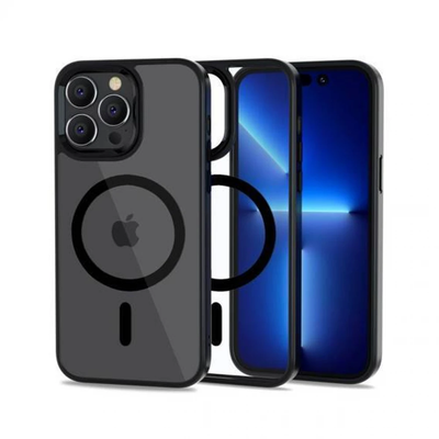 Чохол Spigen SGP MagSafe для Iphone 15 Pro Max Прозорий / Black 82318