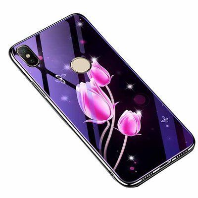 Чохол TPU+Glass Fantasy для Xiaomi Redmi Note 5 / 5 Pro Tulip 31373