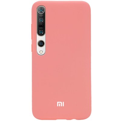 Чохол Silicone Cover для Xiaomi Mi 10 / Mi 10 Pro Персиковий / Peach 41496