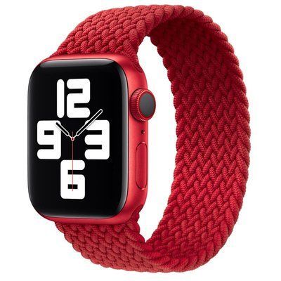 Ремінець Braided Solo Loop для Apple Watch 42/44/45/49 mm 145 mm Червоний 60253