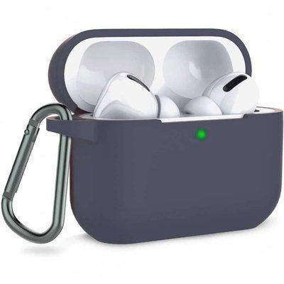 Чохол Silicone Case з карабіном для Apple Airpods Pro Midnight blue 38364