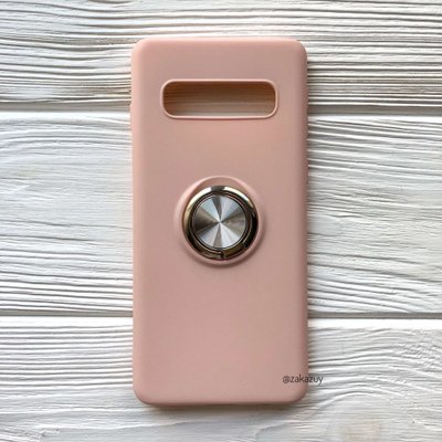 Чохол Summer Magnet Color Ring для Samsung G975 Galaxy S10 Plus Рожевий 34017