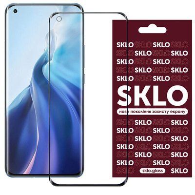 Защитное стекло Premium SKLO для Xiaomi Mi 11 Lite / 5G NE Black 55500