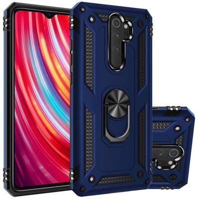 Протиударний чохол Serg Magnet Ring для Xiaomi Redmi Note 8 Pro Темно-синій 38572