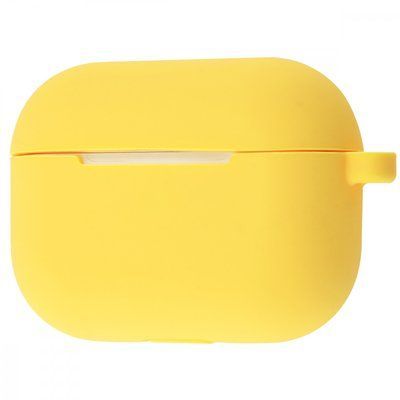 Чехол Silicone Case New с карабином для Apple Airpods Pro Yellow 52424