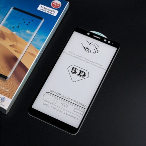 Защитное стекло Premium 9H Full для Xiaomi Redmi Note 5 / 5 Pro Black 30917