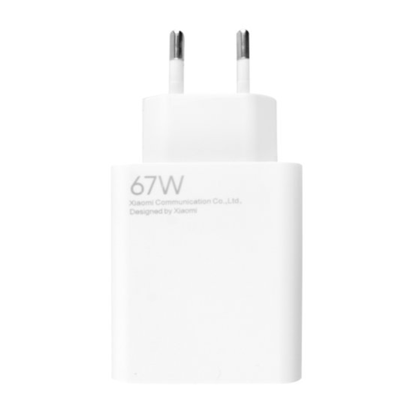 Мережевий зарядний пристрій Xiaomi MDY12EH HC USB + Type-C кабель 67W White 88445