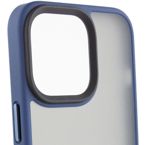 Чохол Metal Buttons для Iphone 15 Pro Синій 81745