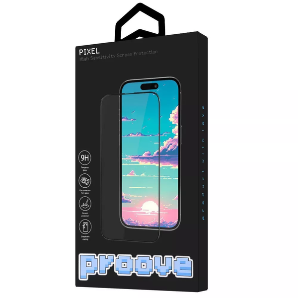 Защитное стекло Proove Pixel для Iphone 13 / 13 Pro / 14 Black 83959