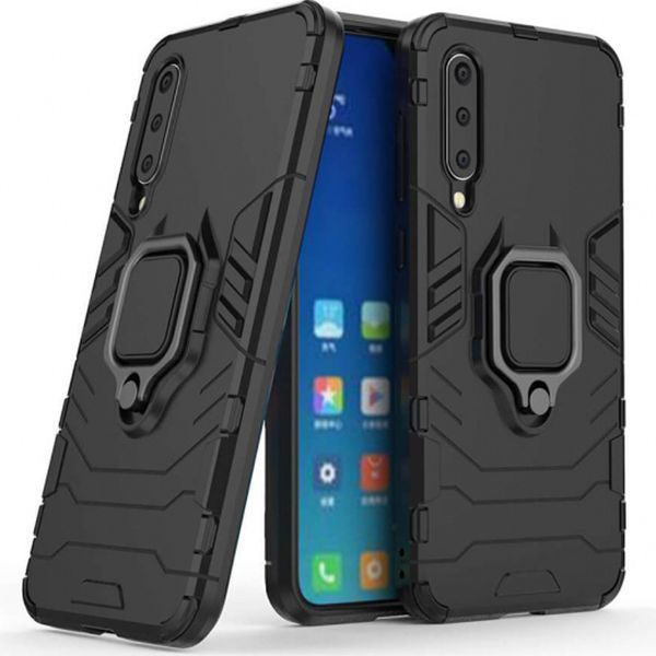 Протиударний чохол Transforme Ring для Xiaomi Mi 9 Чорний 36348