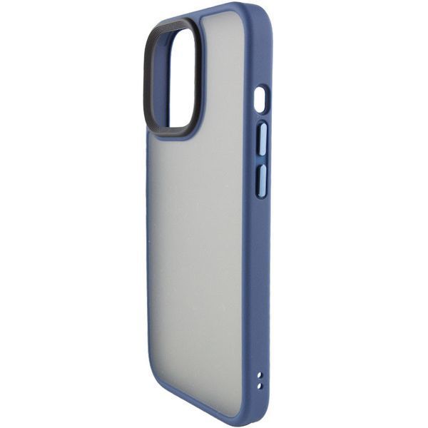 Чохол Metal Buttons для Iphone 15 Pro Синій 81745