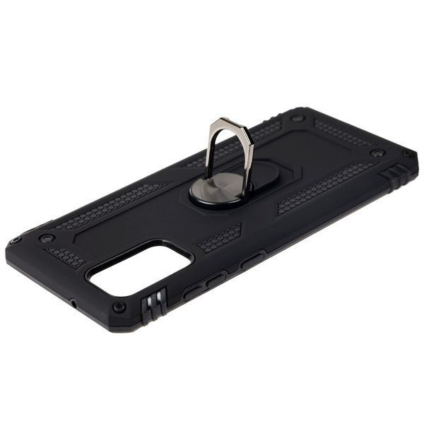 Противоударный чехол Serg Magnet Ring для Samsung Galaxy S20 Plus Черный 48328