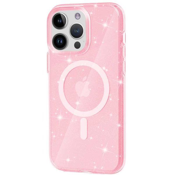 Чохол Galaxy Sparkle MagSafe для Iphone 15 Pro Pink 81211