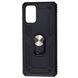 Противоударный чехол Serg Magnet Ring для Samsung Galaxy S20 Plus Черный 48328 1