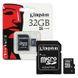 Карта памяти Kingston MicroSD 32GB Class HC-I 10 Black 37851