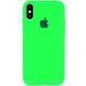 Чехол Silicone Case 360 для Iphone X / XS Салатовый / Neon Green 53234