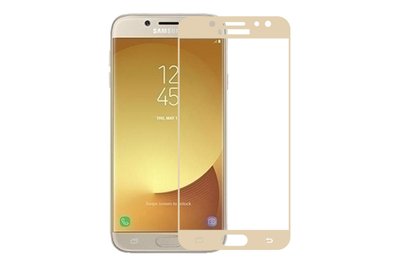 Защитное стекло Full Cover для Samsung Galaxy J7 2017 J730 Gold 30956