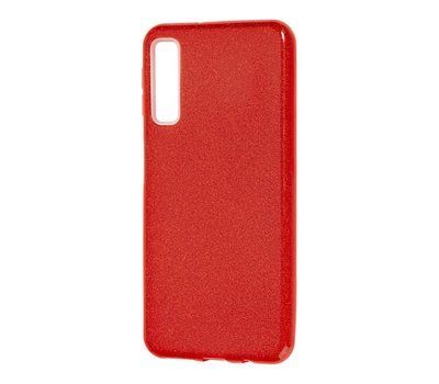 Чехол с блестками Shine для Samsung Galaxy A7 2018 A750 Красный 33237