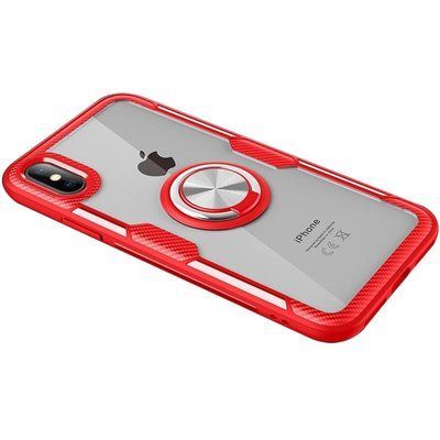 Чехол Din Crystal Magnet Ring для Iphone X / XS Красный 47571