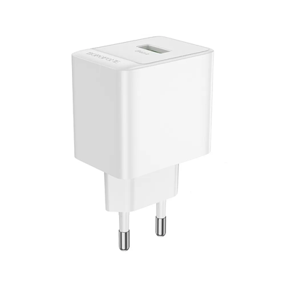 Мережевий зарядний пристрій Borofone BAS12A QC3.0 1USB 18W White 88271