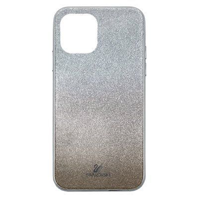 Чехол TPU+Glass с блестками Swarovski для Iphone 11 Черный 37411