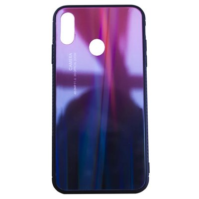 Чехол TPU+Glass Gradient для Huawei Honor 8x / Y9 2019 Красный / Черный 50809