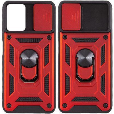 Противоударный чехол Camsh Serg Ring для Xiaomi 11T / 11T Pro Красный 60133