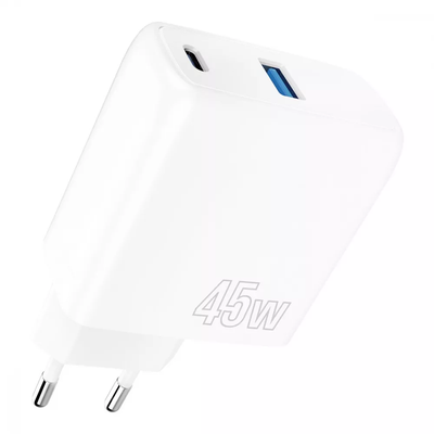 Зарядний пристрій Proove Silicone Power 45W Type-C + USB White 84449