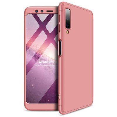 Чехол пластиковый GKK 360 для Samsung Galaxy A7 2018 A750 Розовый 33629