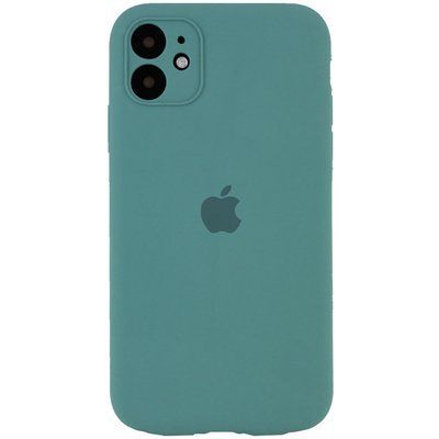 Чохол Silicone Case з захистом камери для Iphone 12 Зелений / Pine green 52986