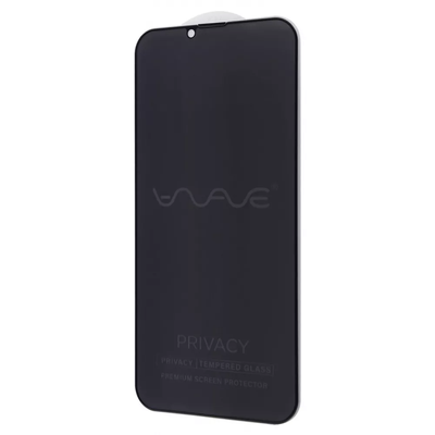 Захисне скло Антишпигун 9H WAVE Privacy для Iphone 13 Pro Max / 14 Plus Black 80740