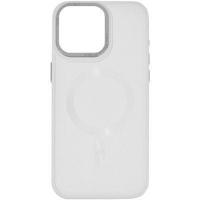 Чохол TPU+Glass Sapphire Midnight MagSafe для Iphone 15 Pro Білий / White 81247