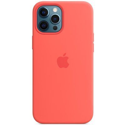 Чохол Silicone case Magsafe для Iphone 12 Pro Max Помаранчевий / Pink citrus 57864