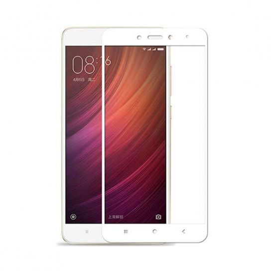 Защитное стекло Full Cover для Xiaomi Redmi Note 4 Mediatek White 30899