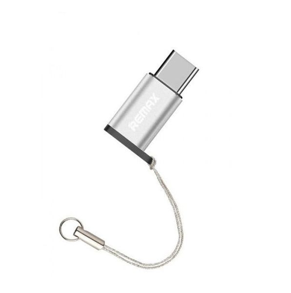 Адаптер Remax RA-USB1 MicroUSB to Type-C Silver 37524