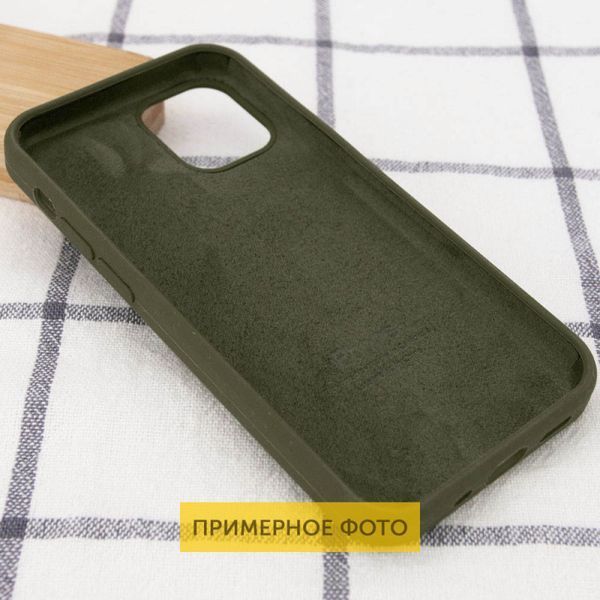 Чехол Silicone Case для Iphone 16 Plus Зеленый / Dark Olive