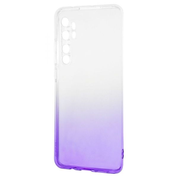 Чехол Gradient для Xiaomi Mi Note 10 Lite White / purple 45336