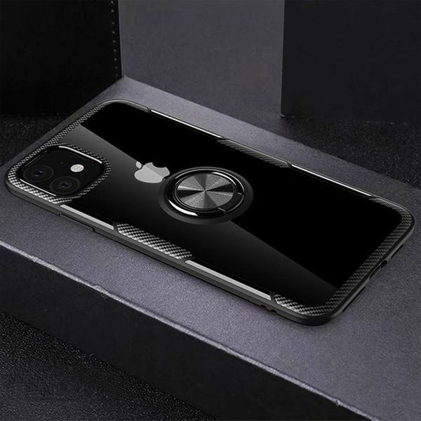 Чохол Din Crystal Magnet Ring для Iphone 12 Mini Чорний 47156