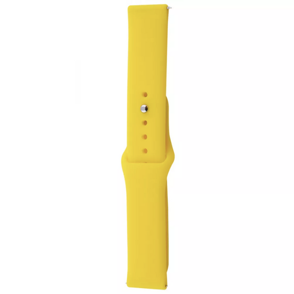 Ремешок Silicone Sport для Xiaomi Amazfit / Samsung 20 mm Yellow