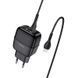Мережевий зарядний пристрій Hoco C77A + кабель Type-C 2USB 2.4A Black 47310 2
