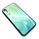 Чехол TPU+Glass Gradient для Iphone X / XS Салатовый / Зеленый 344107