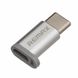 Адаптер Remax RA-USB1 MicroUSB to Type-C Silver 37524 1