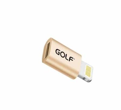 Адаптер Golf GS-31 Micro USB to Lightning Gold 37525