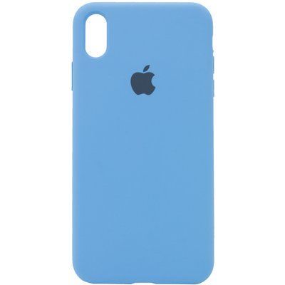 Чехол Silicone Case 360 для Iphone X / XS Голубой / Cornflower 53227