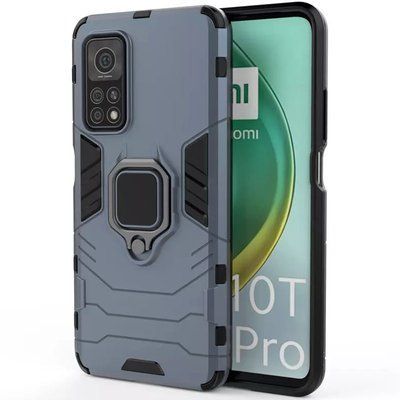 Протиударний чохол Transforme Ring для Xiaomi Mi 10T / Mi 10T Pro Сірий / Metal slate 55387
