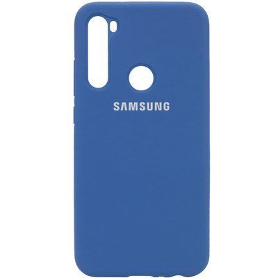 Чохол Silicone Cover для Samsung Galaxy A21 Синій / Navy Blue 43989
