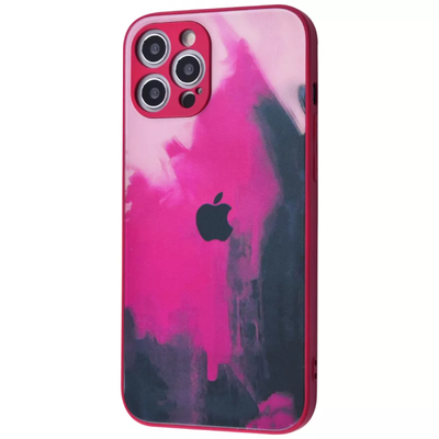 Чехол TPU+Glass Bright для Iphone 12 Pro Max Burgundy 61269