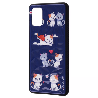 Чехол Wave Majesty для Samsung Galaxy A22 / M32 / M22 Kitty in love / Midnight Blue 60034